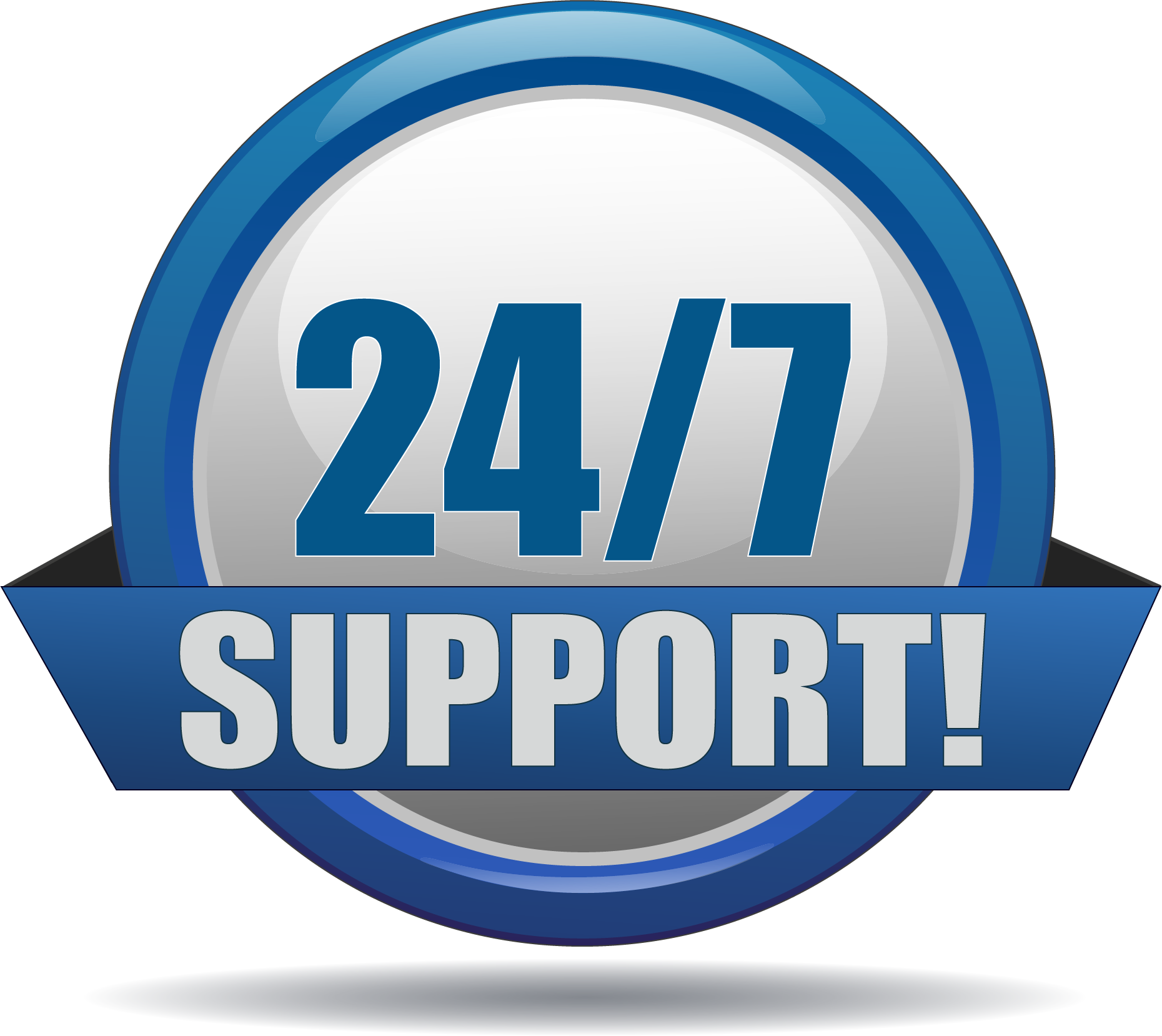 دعم على مدار الساعة